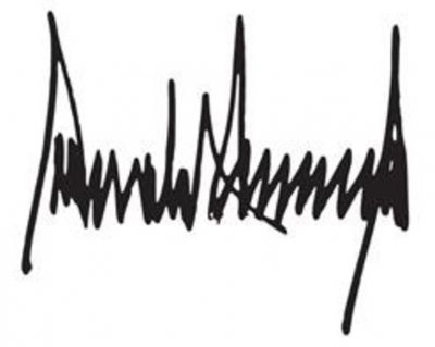 Ce spune semnătura lui Donald Trump despre personalitatea sa