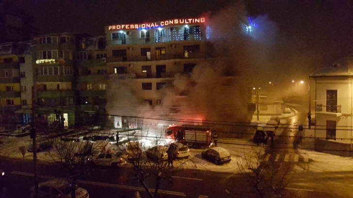 Incendiu în Craiova