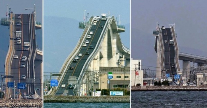 Cum arată cele mai periculoase poduri din lume. Maşinile circulă, practic, pe marginea prăpastiei