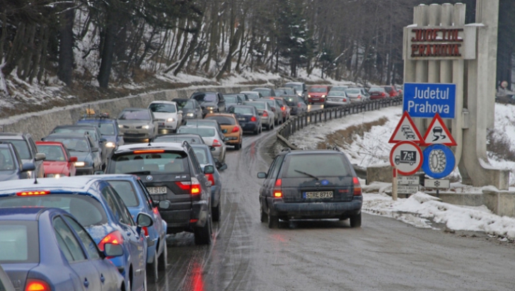 Atenţie şoferi! Trafic intens pe DN1 Brașov - Ploiești pe sensul către Capitală 