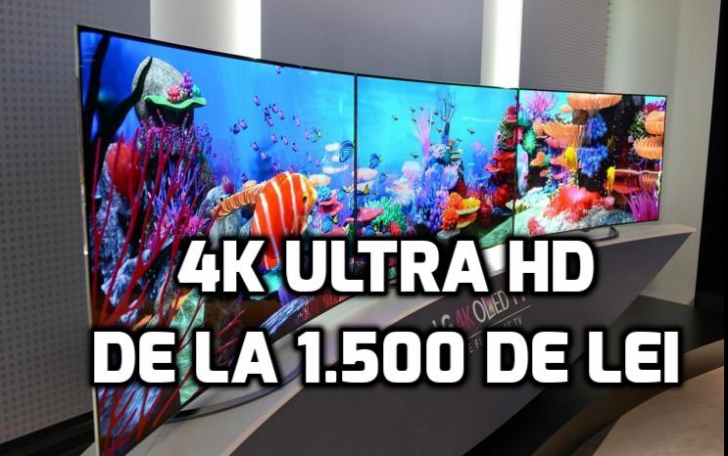 eMAG – Televizoarele 4K ULTRA HD, mult ieftinite. Preturile incep de la 1.500 de lei