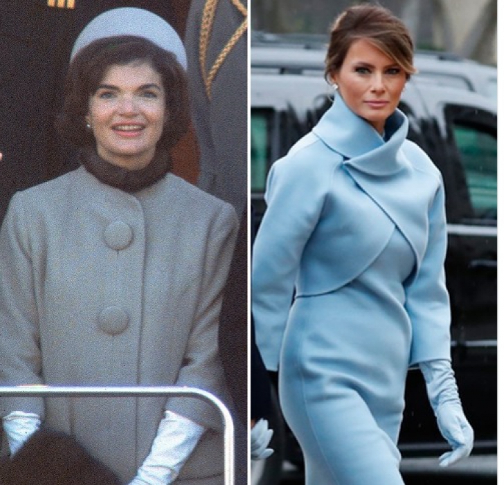 FOTO. Melania Trump, vestimentaţie în stilul Jackie Kennedy la ceremonia de inaugurare