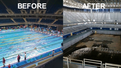 E DEZASTRU.Cum arată arenele sportive şi satul olimpic din Rio de Janeiro, la 6 luni după JO 2016