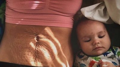 Mesajul emoţionant al unei mame, la 5 luni după ce a născut! Cum s-a fotografiat femeia