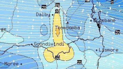 Imaginea surprinsă de satelit stârneşte chicoteli. S-a văzut pe harta meteo, în mijlocul jurnalului