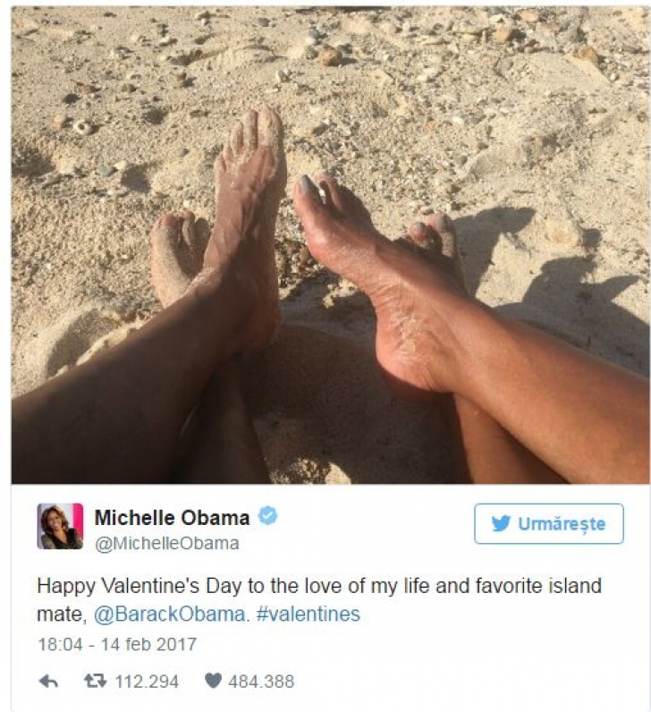 Barack şi Michelle Obama, declaraţii emoţionante de dragoste, de Ziua Îndrăgostiţilor