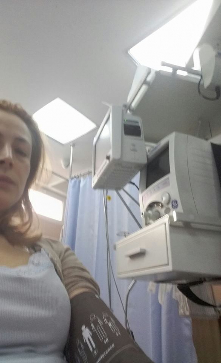 Monica Davidescu a ajuns de urgenţă la spital 