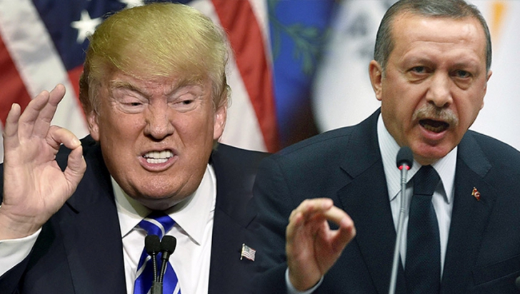 Donald Trump și Recep Tayyip Erdogan au bătut palma