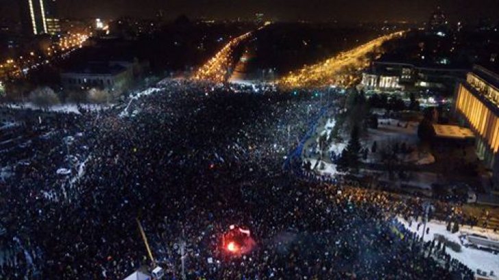 Emoţionant! Imaginea zilei de la protestele de miercuri din Capitală