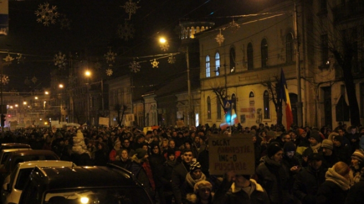 Impresionant! Cum s-a văzut de sus protestul de la Cluj