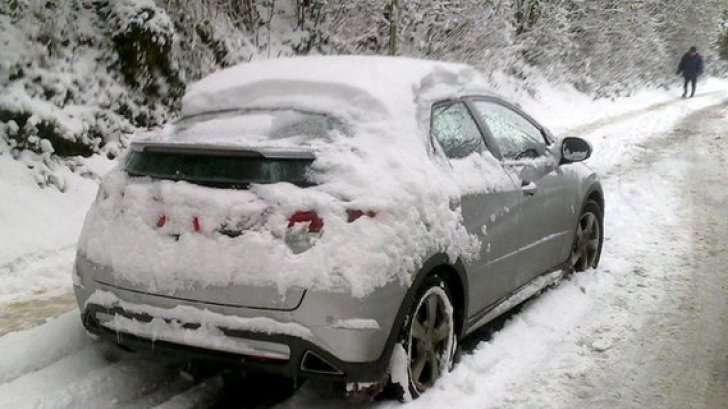 Zăpadă de aproape doi metri în România