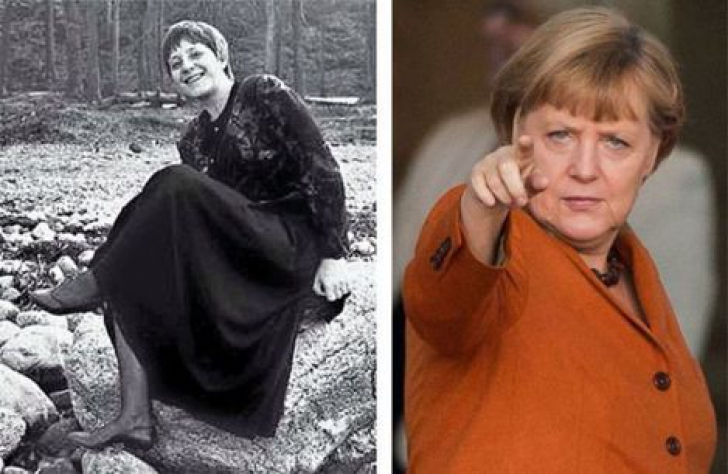 Cum arătau Angela Merkel şi alţi politicieni în tinereţe 