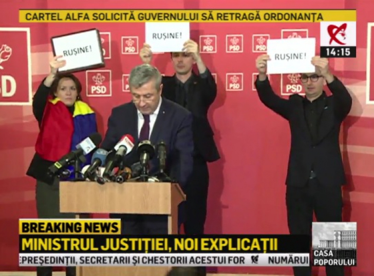 Declarația ministrului Justiției, Florin Iordache, boicotată de parlamentarii USR