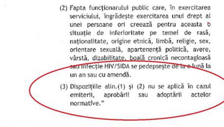 Ordonanța &icirc;i exonerează pe cei care au dat actul normativ
