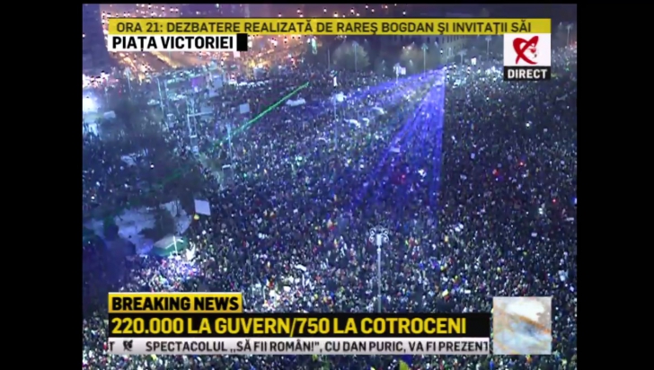Număr RECORD de români în stradă: 600.000 de oameni au cerut DEMISIA Guvernului