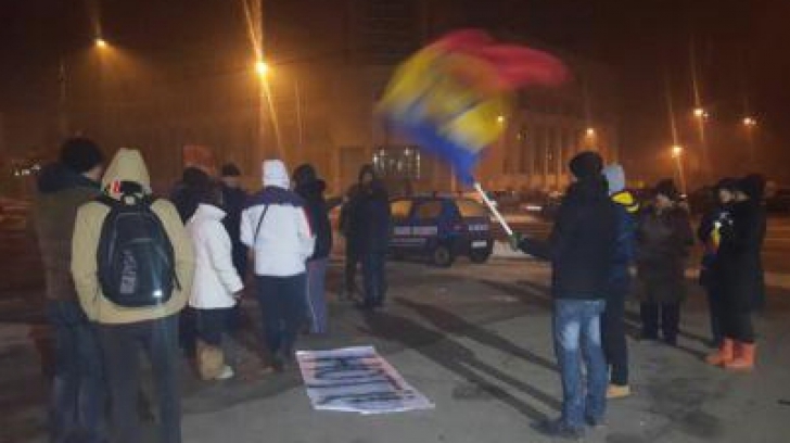 Protest la Teleorman: Aproximativ 30 de oameni în centrul municipiului Alexandria