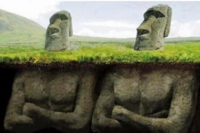 Ce se află sub statuile din Insula Paştelui