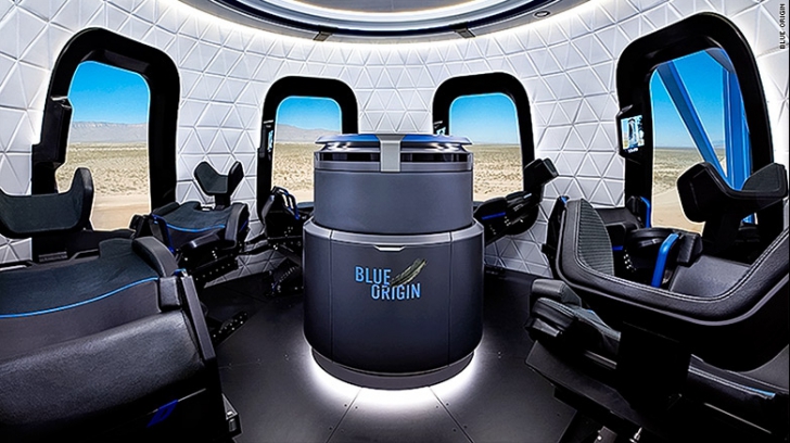 Cum va arăta capsula construită de Blue Origin pentru turiștii spațiali