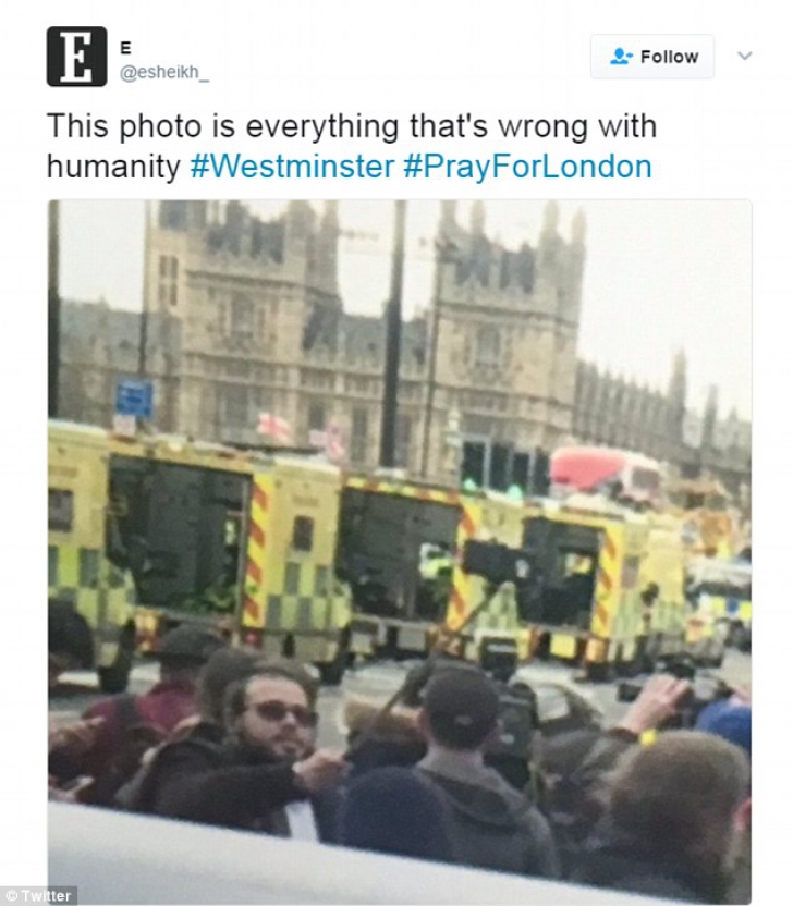 Imaginea care ŞOCHEAZĂ, după atentatul terorist de la Londra: "Nu e posibil să faci aşa ceva!" 