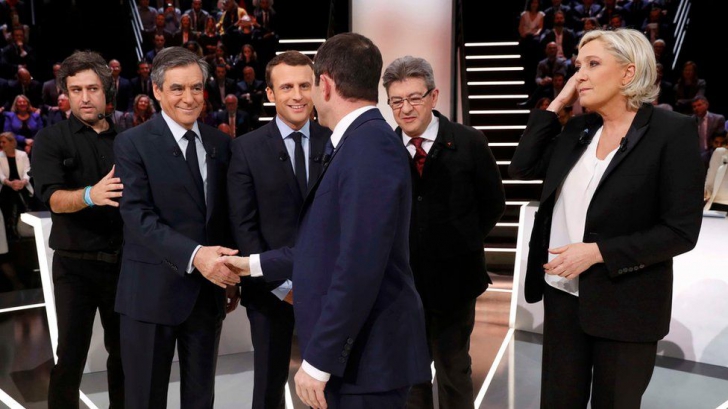 Prima dezbatere TV din campania electorala franceză