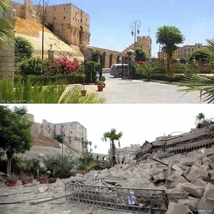 Transformarea uluitoare a orașului sirian Alep, lovit de bombardamente. Imaginile care-ți dau fiori