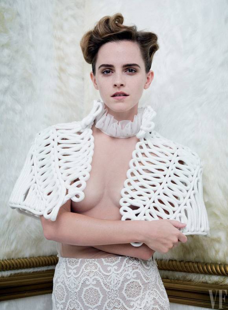Emma Watson, pictorial topless pentru o cunoscută revistă