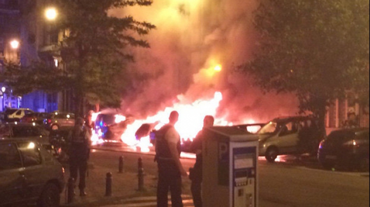 Explozie în Belgia. Un bloc de locuințe a luat foc 
