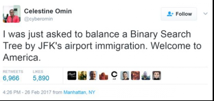 Un inginer nigerian, obligat să rezolve în aeroportul din New York un test IT ca să intre în SUA