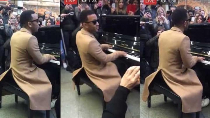 John Legend i-a surprins pe londonezi cu un CONCERT neprevăzut, într-o staţie de metrou
