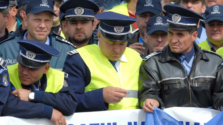 Polițiștii, ''miting împotriva legilor haosului''