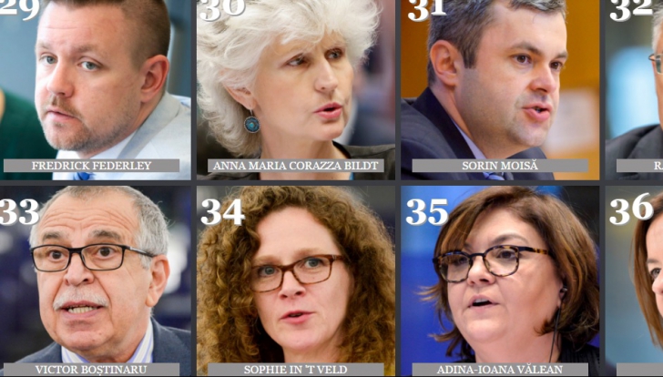 Trei europarlamentari români, incluşi în topul celor mai importanţi 40 de eurodeputaţi 