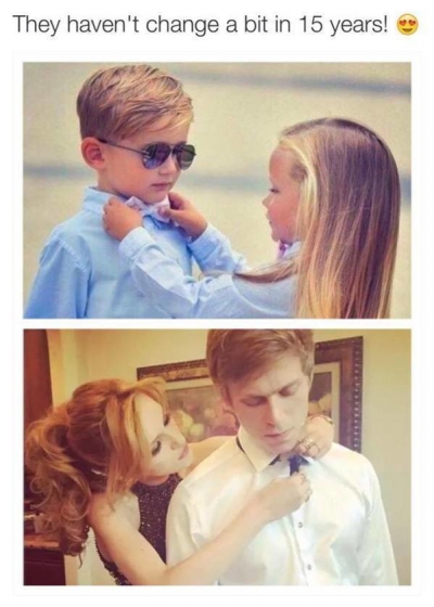 S-au văzut la 4-5 ani, au rămas împreună.Cum arată la maturitate cuplurile născute practic din faşă