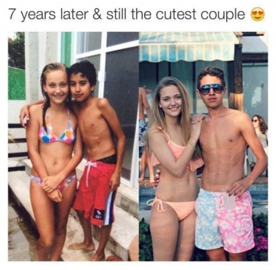 S-au văzut la 4-5 ani, au rămas împreună.Cum arată la maturitate cuplurile născute practic din faşă