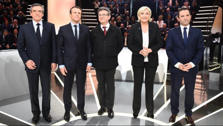 Cursă strânsă către președinția Franței. Macron și Le Pen, favoriții primului tur de scrutin