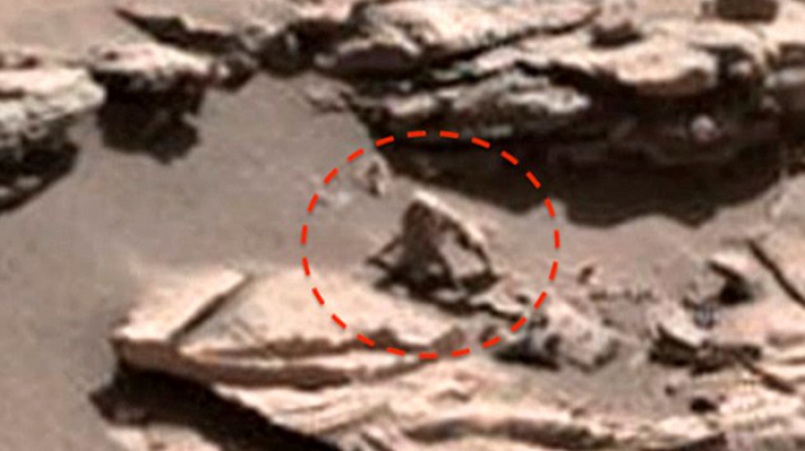 Conspiraționștii sunt în extaz! A fost văzută o CREATURĂ păroasă pe Marte. ”Dovada” foto