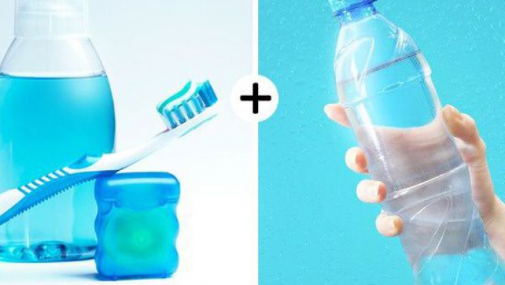 A pus apă de gură &icirc;n vasul de toaletă şi a aşteptat 30 de minute! Motivul te va uimi!