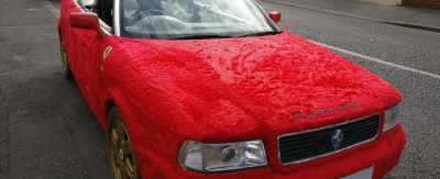 Cel mai URÂT Audi din toate timpurile: a fost îmbrăcat în blană şi redenumit Furarri