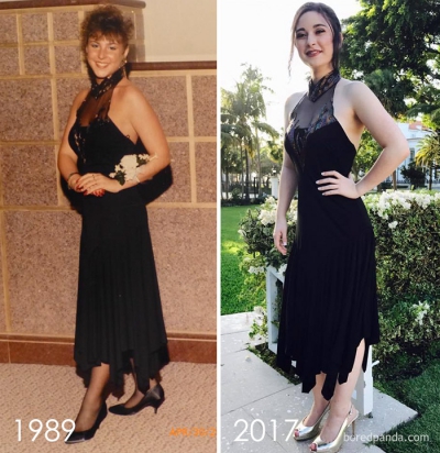 Aşa mamă, aşa fiică! Tinerele care au purtat la petrecerea de absolvire rochiile mamelor