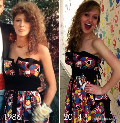 Aşa mamă, aşa fiică! Tinerele care au purtat la petrecerea de absolvire rochiile mamelor