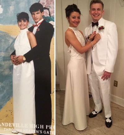 Aşa mamă, aşa fiică! Tinerele care au purtat la petrecerea de absolvire rochiile mamelor