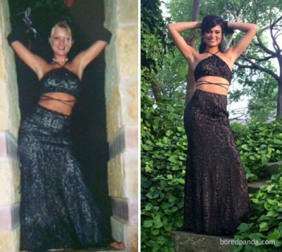 Aşa mamă, aşa fiică! Tinerele care au purtat la petrecerea de absolvire rochiile mamelor