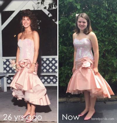 Aşa mamă, aşa fiică! Tinerele care au purtat la petrecerea de absolvire rochiile mamelor