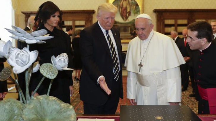 Trump, primit la Vatican de Papa Francisc, într-o discuție privată de 27 de minute