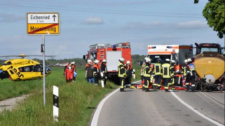 Accident în Austria: 3 români, grav răniți după ce mașina în care se aflau a lovit mai mulți copaci