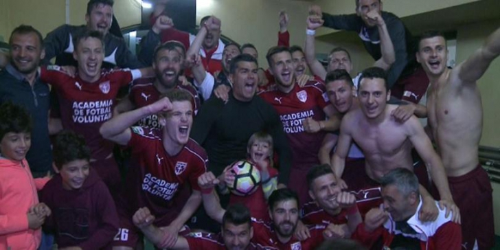 Ce s-a întâmplat în vestiarul Voluntariului, după ce Niculescu a dus echipa în finala Cupei