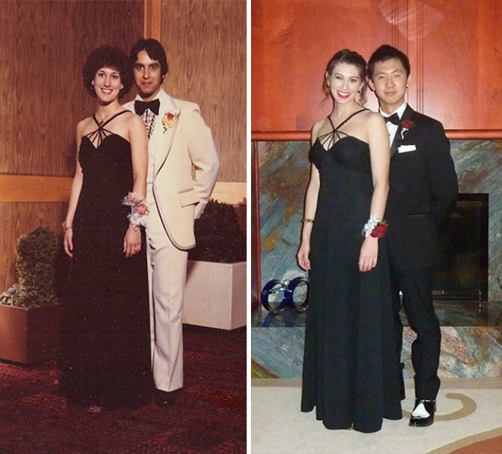 Au mers la balul de absolvire îmbrăcate în rochiile purtate de mamele lor în urmă cu 25 de ani