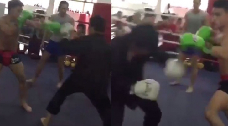 REVANȘA? Un boxer provoacă un maestru Kung-fu. Meciul se termină șocant în 7 secunde