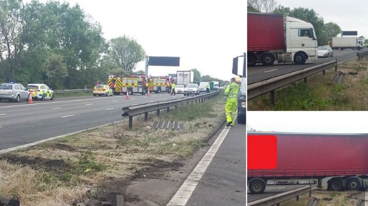 TRAGEDIE. Cinci români spulberați de un camion pe o autostradă din Marea Britanie 