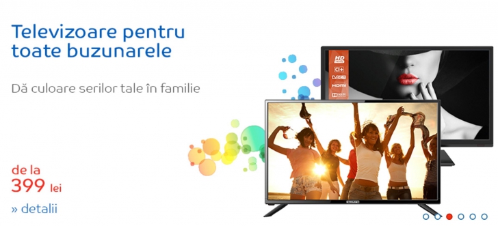 eMAG – Oferte incredibile pentru televizoare: preturi de la 399 de lei