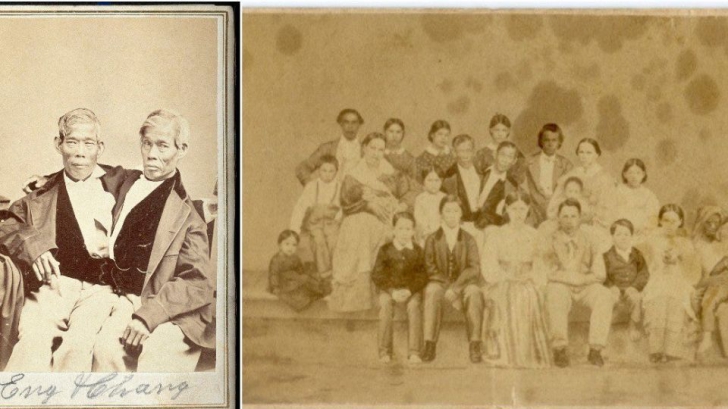 Povestea CUTREMURĂTOARE a siamezilor care s-au căsătorit cu două surori și au avut 22 de copii